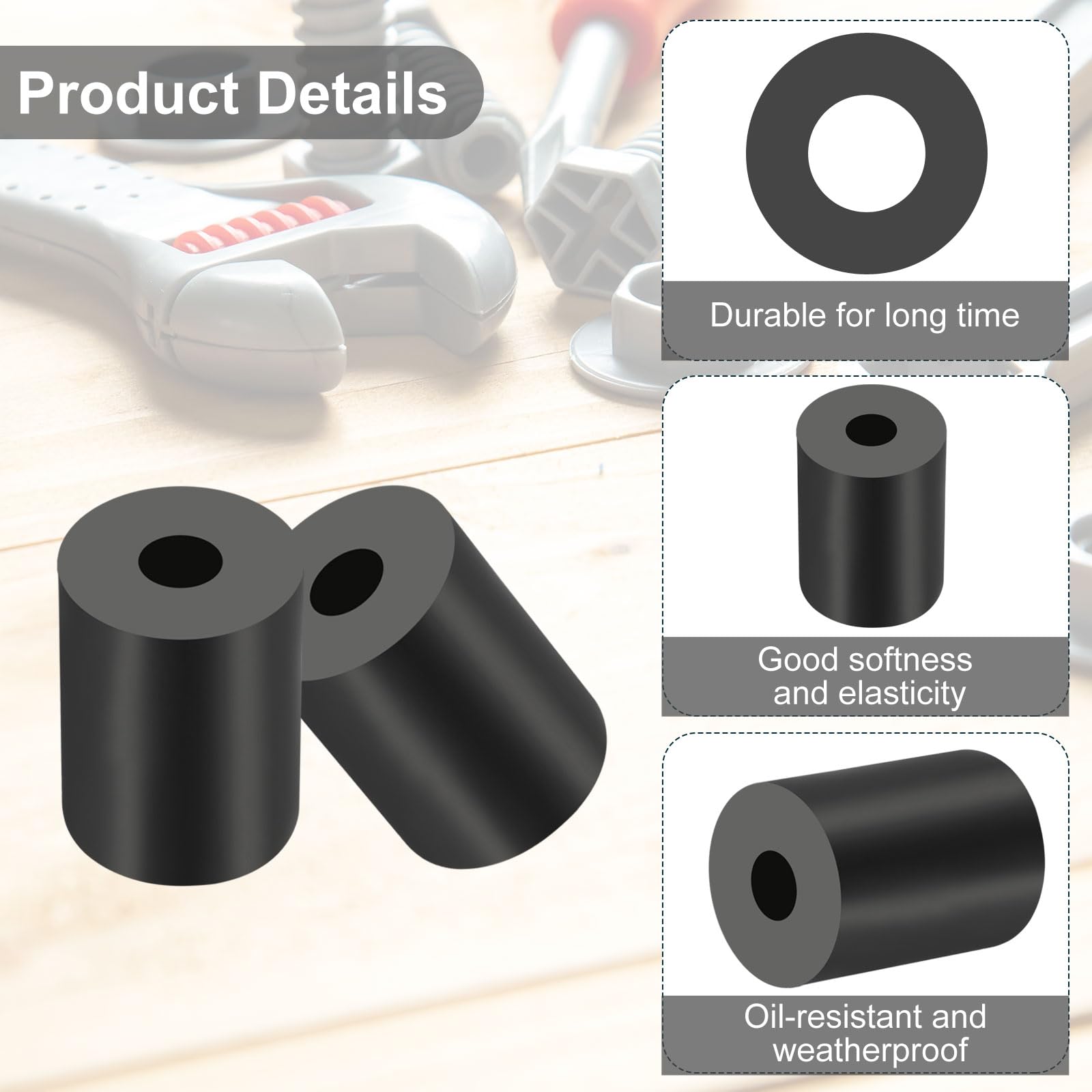 PATIKIL Multi Purpose Rubber Spacer - Image 3