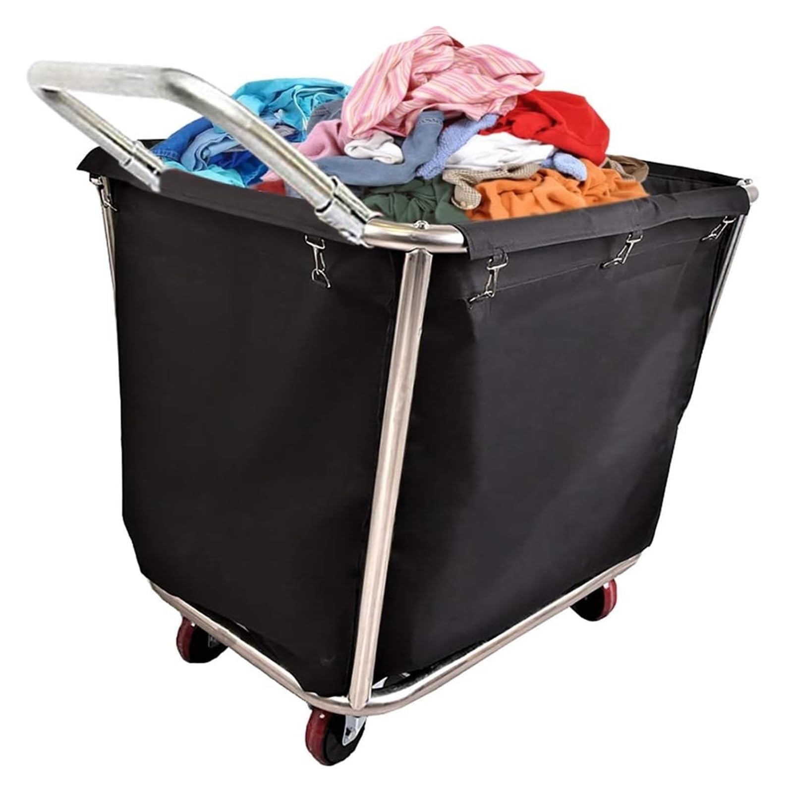 Chariot à linge robuste pour déplacer le linge sale sans se fatiguer