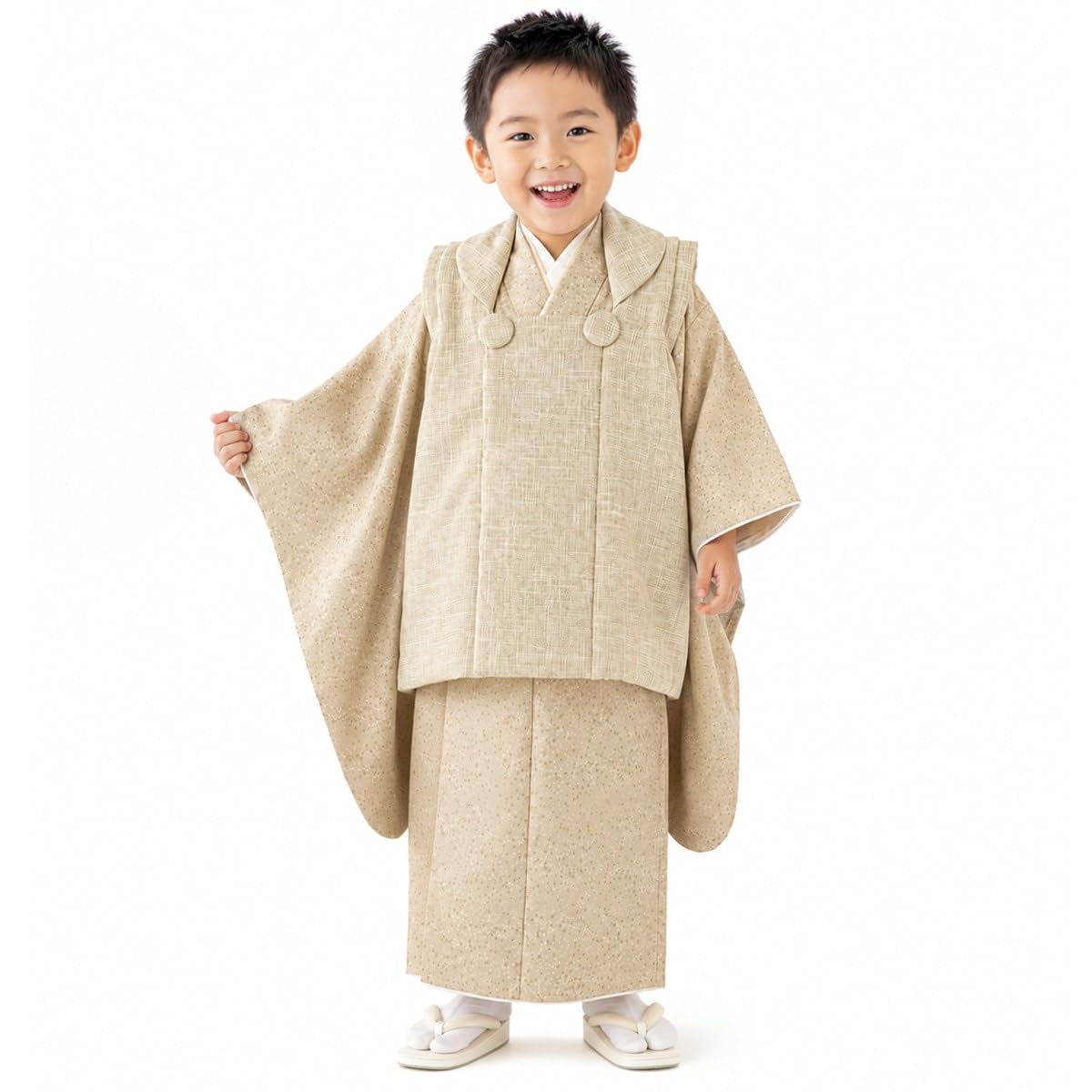Amazon | [京のみやび] 七五三 男の子 3歳 被布セット 着物フルセット