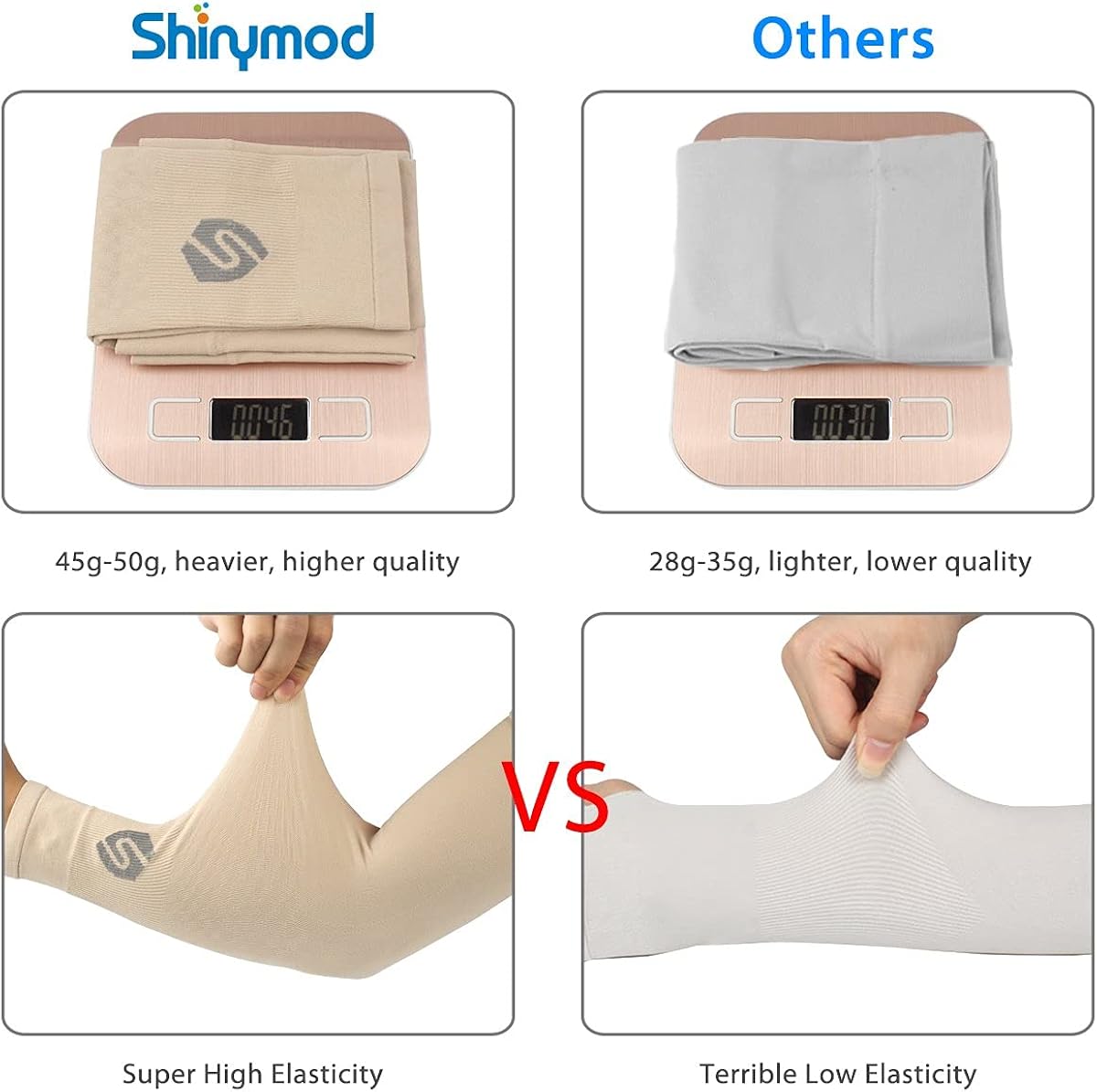 SHINYMOD UV Sun Protection Arm Sleeves Gaming Cooling Compression Tattoo Cover Up Sleeve for Men Women Arms for Sports Cycling Golf Running - Image 5