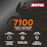 Motul 104299 7100 4T Huile pour Moto à Moteur 4 Temps 15W-50, 4 l - 5