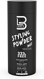 L3 Level 3 Styling Powder - Natural Look Mens Powder - Easy to Apply with No Oil or Greasy Residue - 1 Ounce (Small - 30 Grams)
