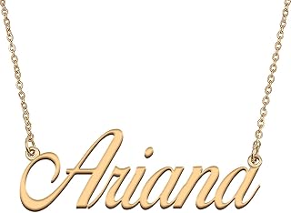 HUAN XUN Personalized Custom Made My Name Necklace for Women