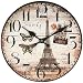Produktbild perla pd design Wanduhr Küchenuhr Vintage Design Eifelturm Paris ca. Ø 28 cm