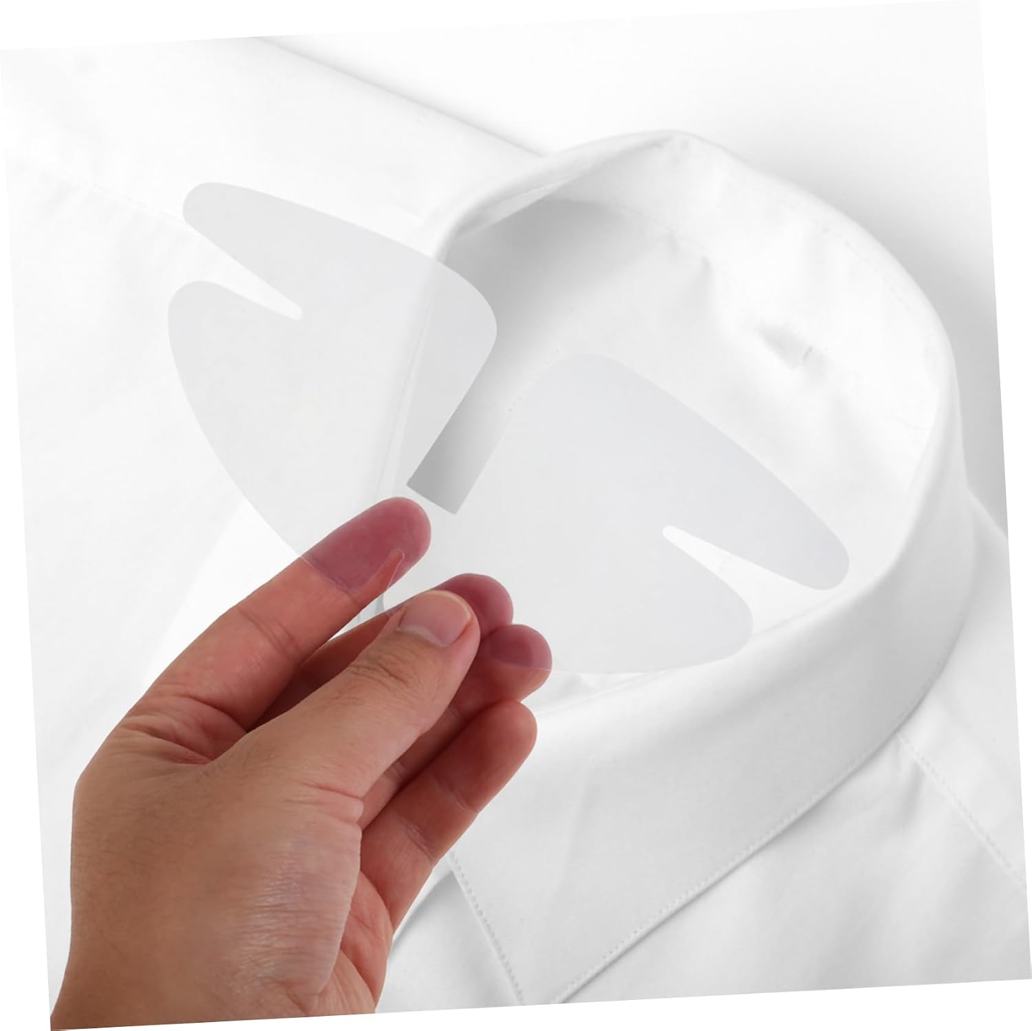 GLEAVI 50pcs Double Layer Shirt Collar Inserts Sturdy Plastic Collar Stays for Men and Women Maintain Shape Easy to Use for Dress Shirts