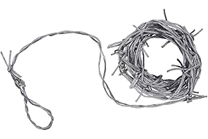 Beistle Silver Barbed Wire Garland: Enhancing Festive Occasions with Deceptive Authenticity