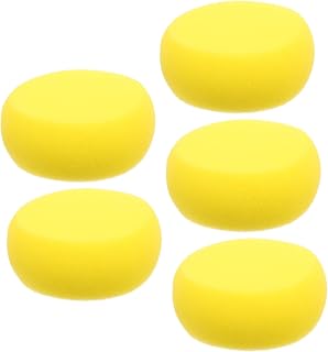 Healeved 5pcs Pet Cleaning Sponge Pet Shampoo Bath Sponge Bathing Dog Scrubber Cat Shower Scrubber Dog Massage Cleansing Shampoo Yellow Foam