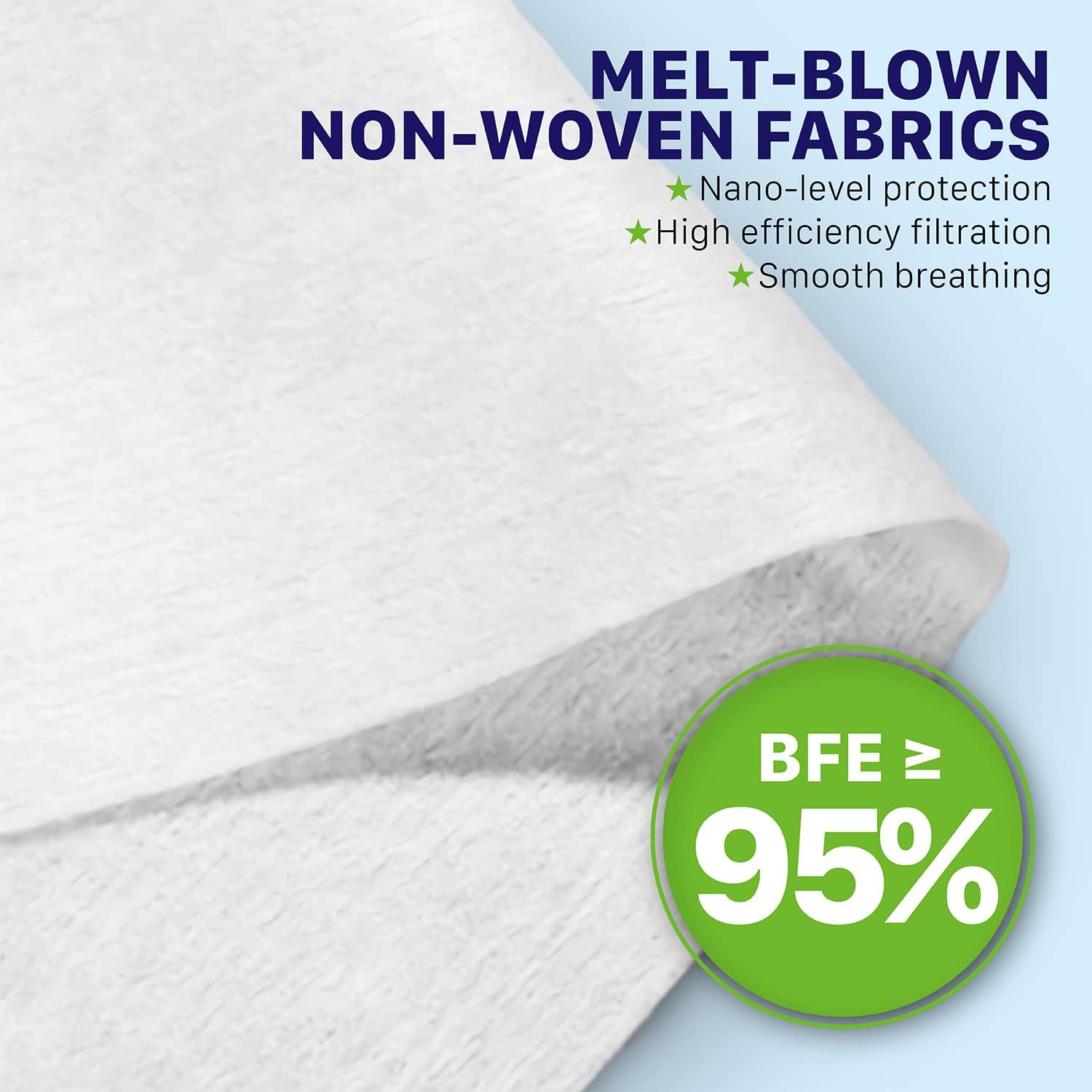 CW Horizon Made in USA Disposable Face Mask (50 Pack), 3 Layers Non-Woven Fabric Filtration, Breathable, Elastic Spandex Ear Loops, Comfortable Ergonomic Design (Orange) : Beauty & Personal Care
