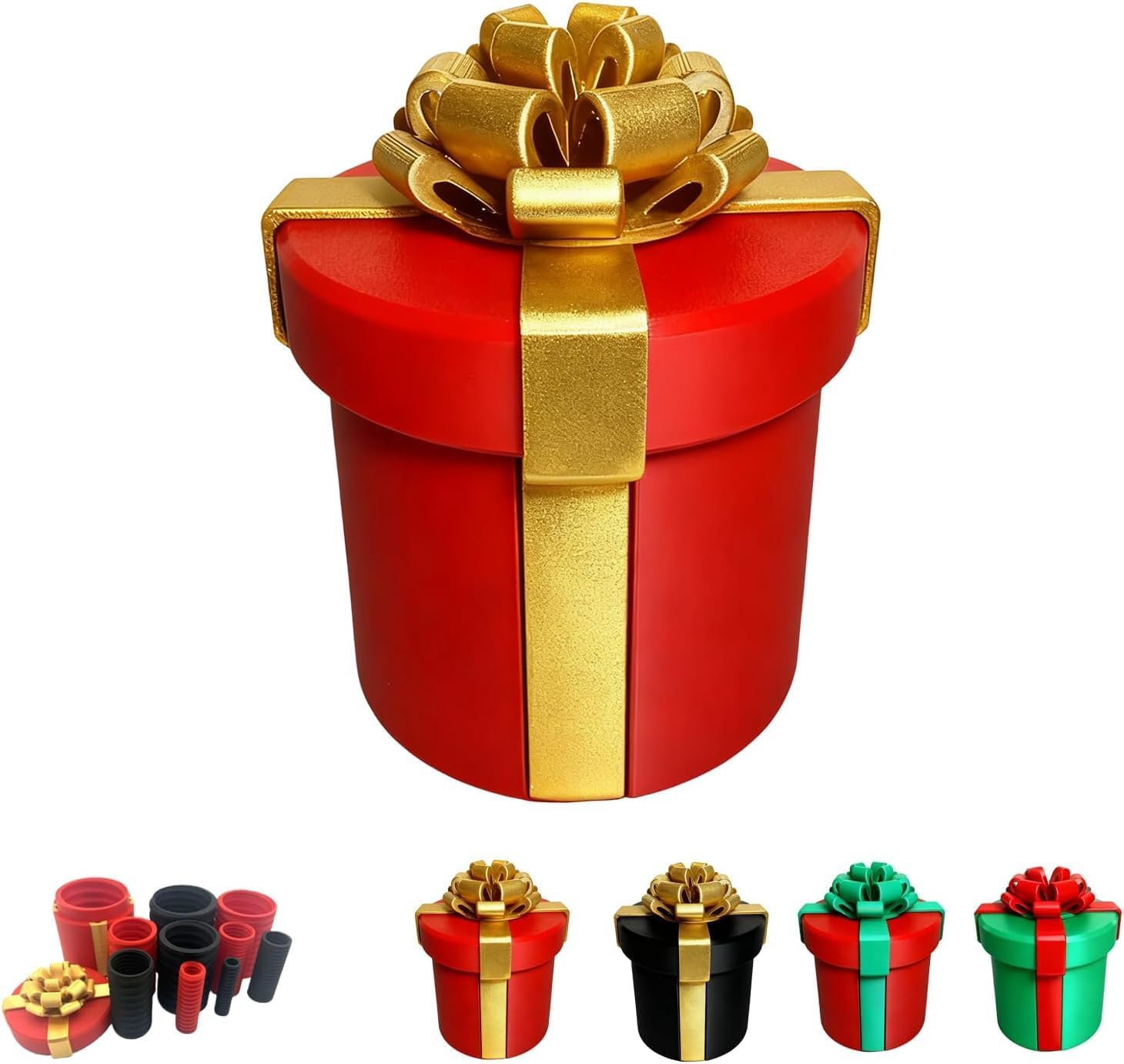 Annoying Nested Screw Gift Box- Annoying Gift Box for Cash Gift Screw Boxes Packaging for Birthday Christmas & Fun Party Game (D, 12CM)