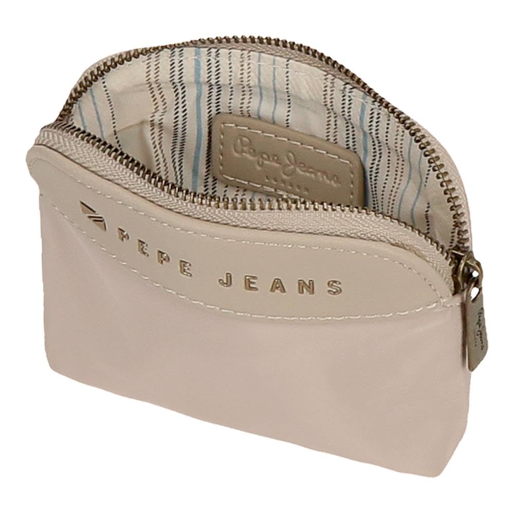 Pepe Jeans Morgan Joumma Bags damskie plecaki na co dzień torby podróżne, beżowo-czarne sztuczne futro damskie, beż, Talla única, okrągła portmonetka