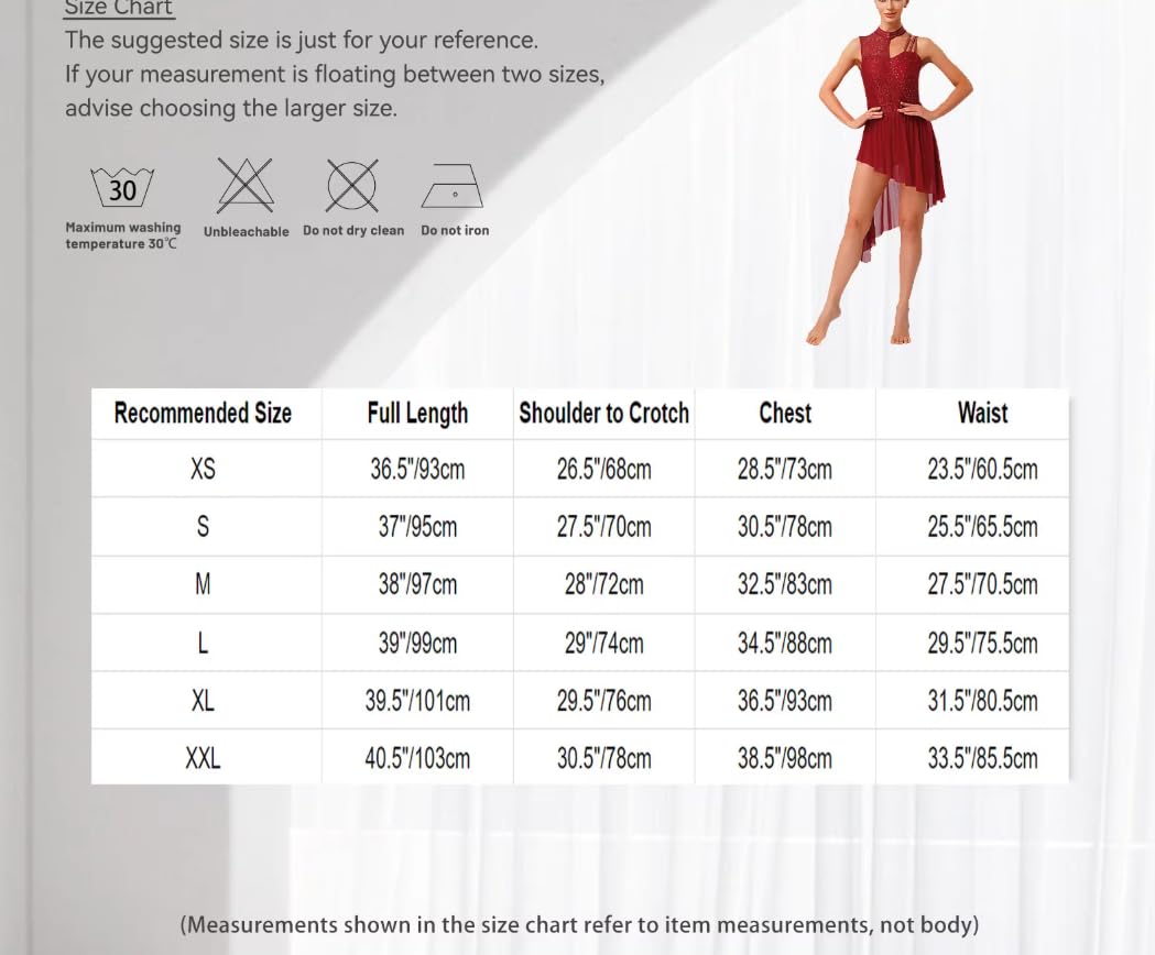 Vestidos asimétricos de gasa para mujer, sin mangas, cuello alto falso, abertura lateral, abertura lateral