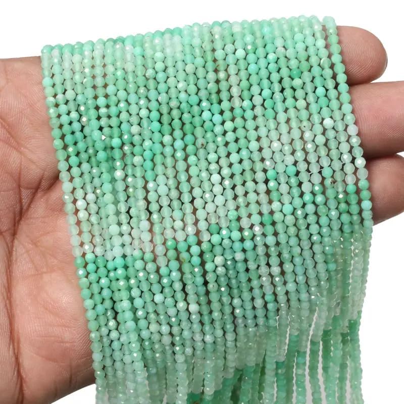 Micro perles en chrysoprase 3mm : fini les pierres ternes ! - 5