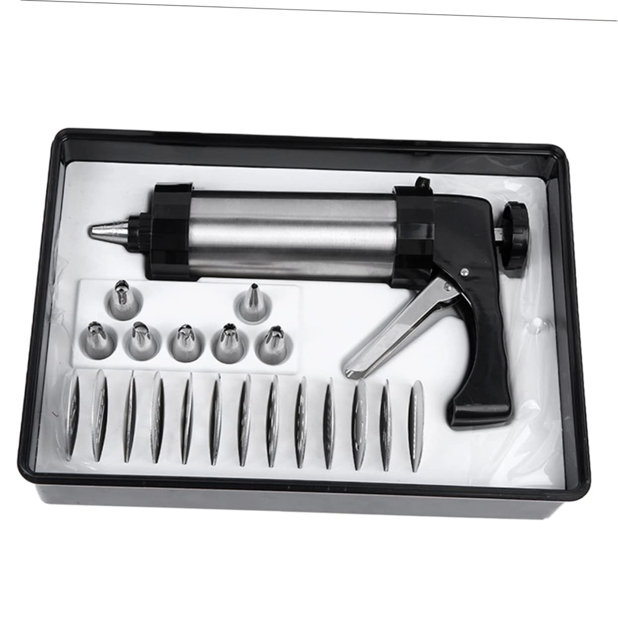 Presse à Biscuits et 7 Embouts 21 Pièces Métal Plastique avec 13 Disques
