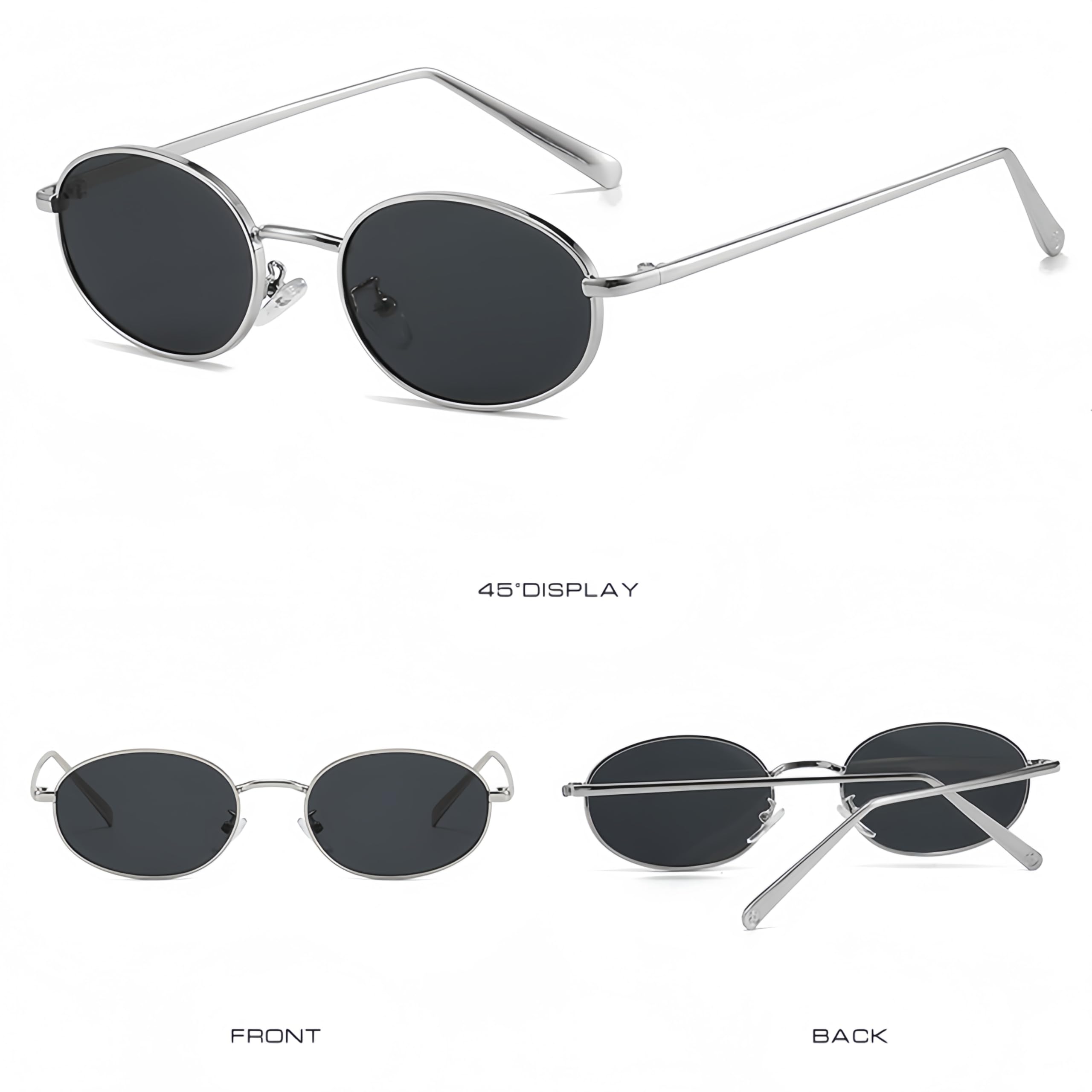 Retro owalne okulary przeciwsłoneczne dla kobiet i mężczyzn