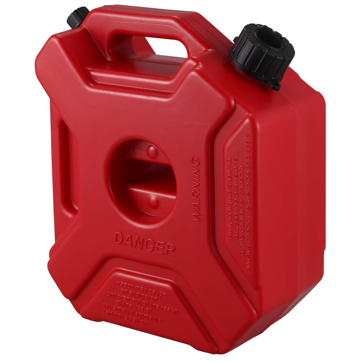 DepóSitos de Combustible de 5L Cerradura Latas de Gasolina de PláStico BidóN de Motocicleta de Montaje en Coche de Contenedor de Aceite de Combustible