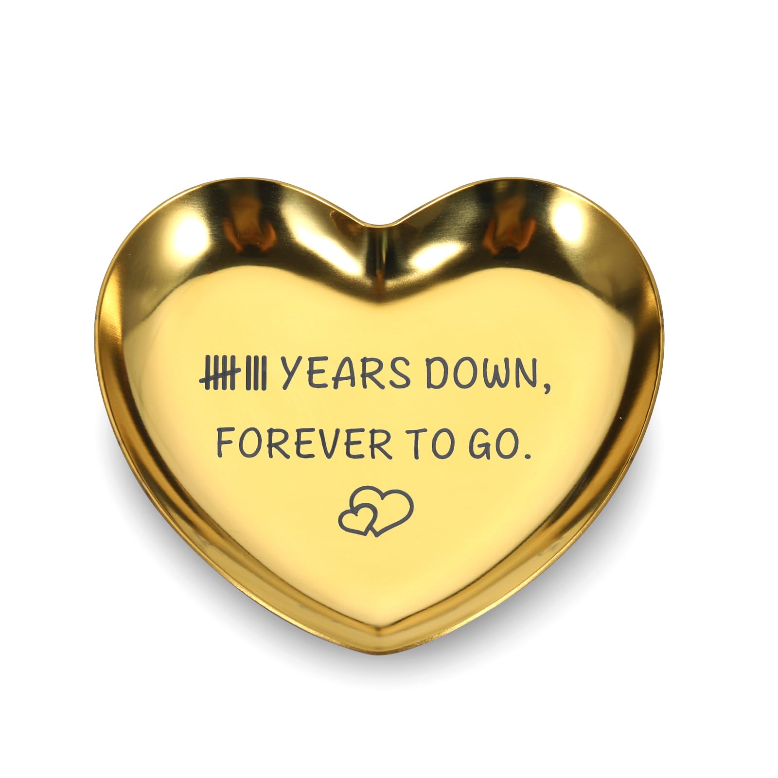 8th Bronze Anniversary Wedding Gifts for Him Her Couple Bronze 8th Anniversar Heart Jewelry for Women Men Husband 8 Year Anniversary Ring Holder Christmas Valentines Birthday Gifts for Husband Wife