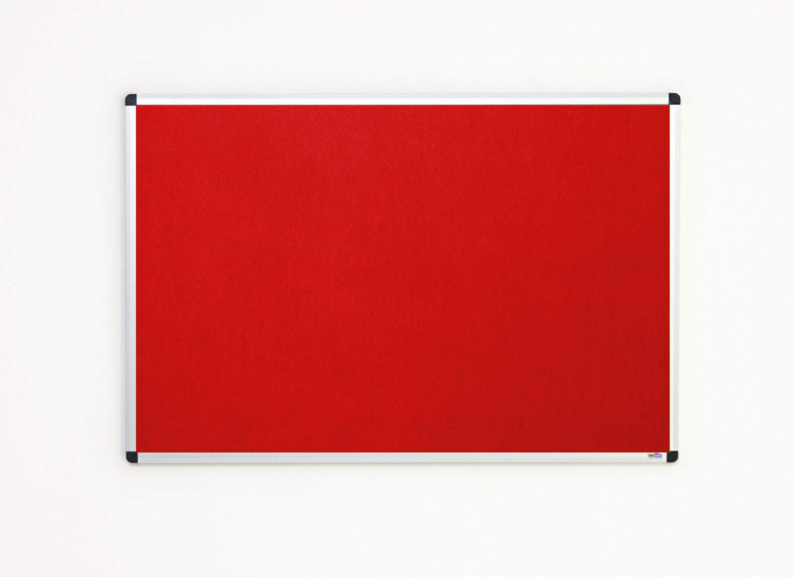 Classic Felt Noticeboards for Office, Home and Schools - Red, 150cm x 120cm — image 1