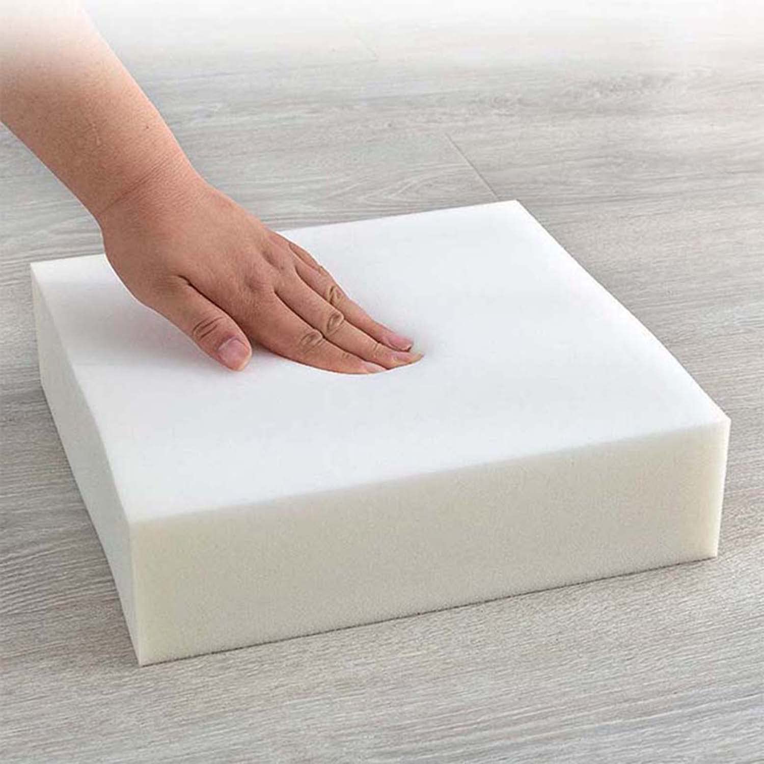 Dickes 5/8 cm wasserabweisendes Stuhlkissen mit Bändern, Wasserpfoof Stuhlpolster Sitzkissen für Zuhause, Garten, drinnen und draußen (80 x 40 x 5 cm, Beige)