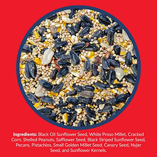 Lyric Supreme Wild Bird Seed, Wild Bird Food Mix With Nuts And Sunflower Seeds, 40 Lb. Bag & Lyric Delite Wild Bird Seed, No Waste Bird Food Mix With Shell-Free Nuts And Seeds, 20 Lb. Bag #TOP3
