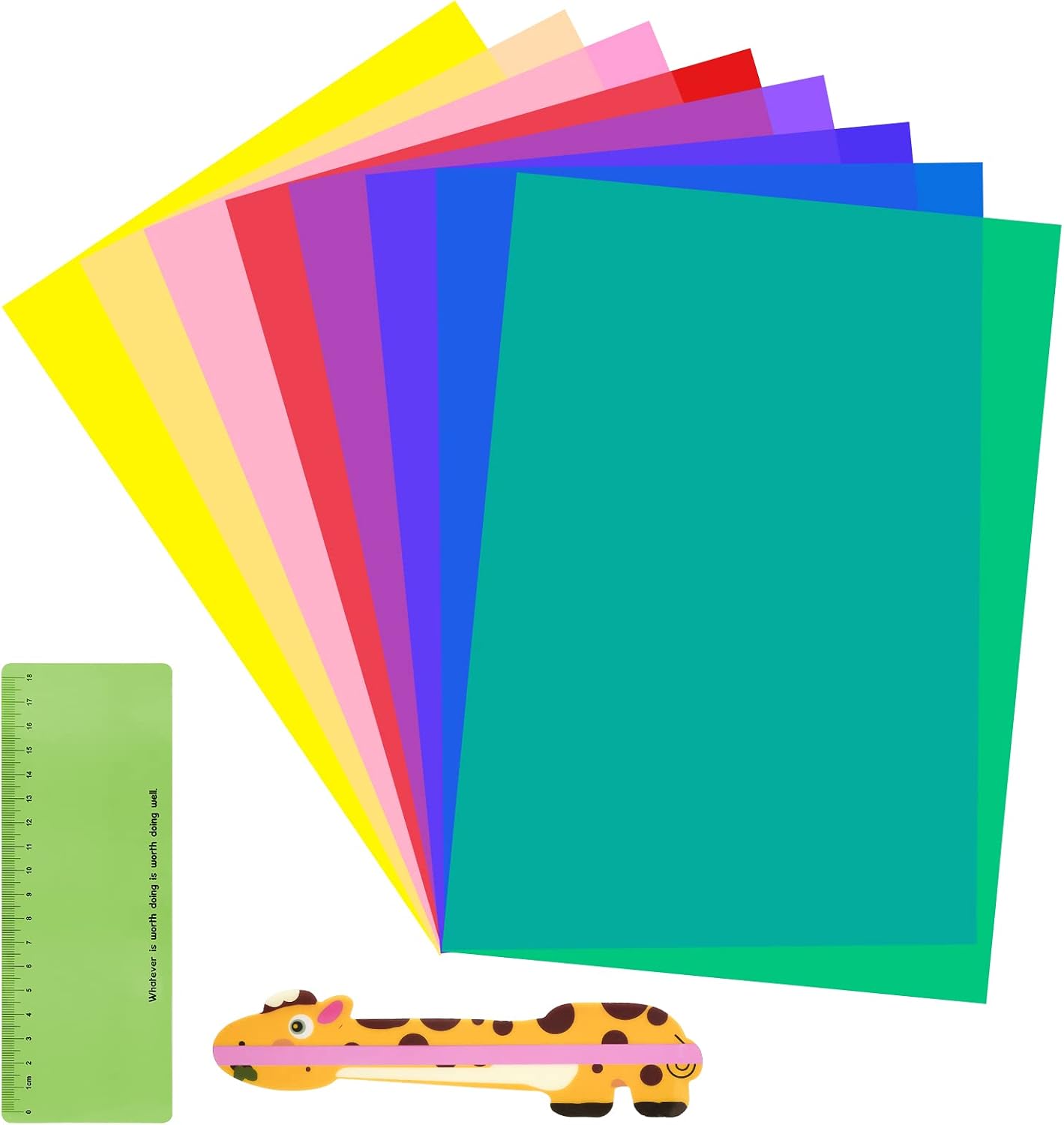 Amazon Reading Ruler Overlay 10PCS Dyslexia Overlays Professional A4 Reading Overlays with Reading ...