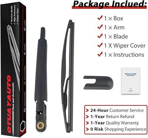 Miniatura 6 de OTUAYAUTO Repuesto para Chevrolet Sonic AVEO 2011-2021 Juego de limpiaparabrisas trasero - Estilo OEM de fábrica 95016790