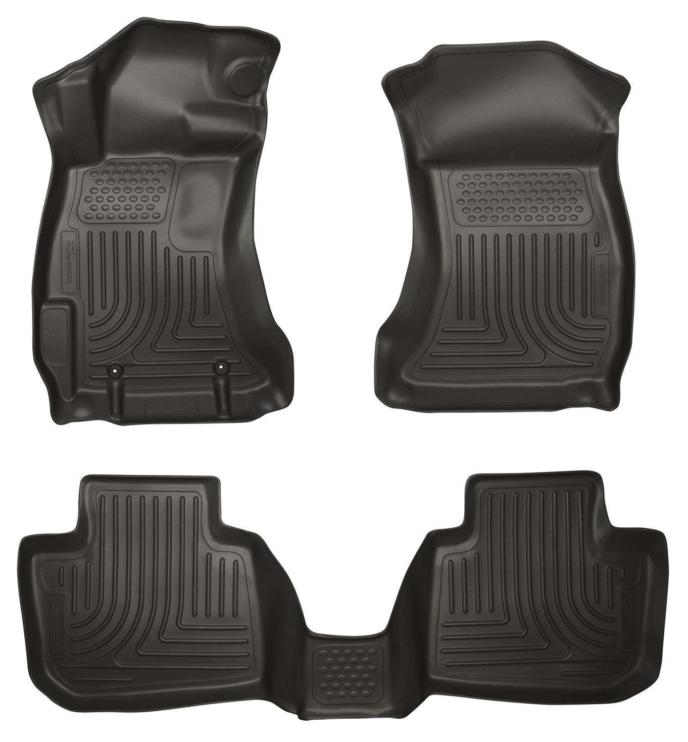 Photo 1 of Husky Liners | Weatherbeater | Fits 2010 - 2012 Subaru Legacy/Outback | Front & 2nd Row Liners - Black, 3 pc.