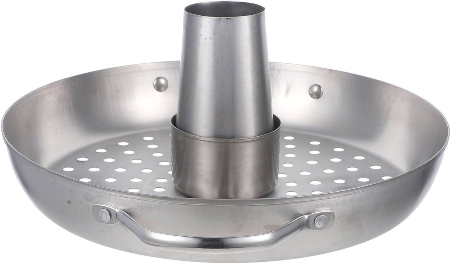 balacoo Stainless Steel Chicken Roaster Rack Portable Removable Design for Outdoor BBQ Durable Chicken Holder for Grill for Roasting Chicken Meat