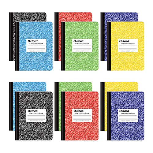 Oxford Composition Notebooks, Wide Ruled Paper, 9-3/4