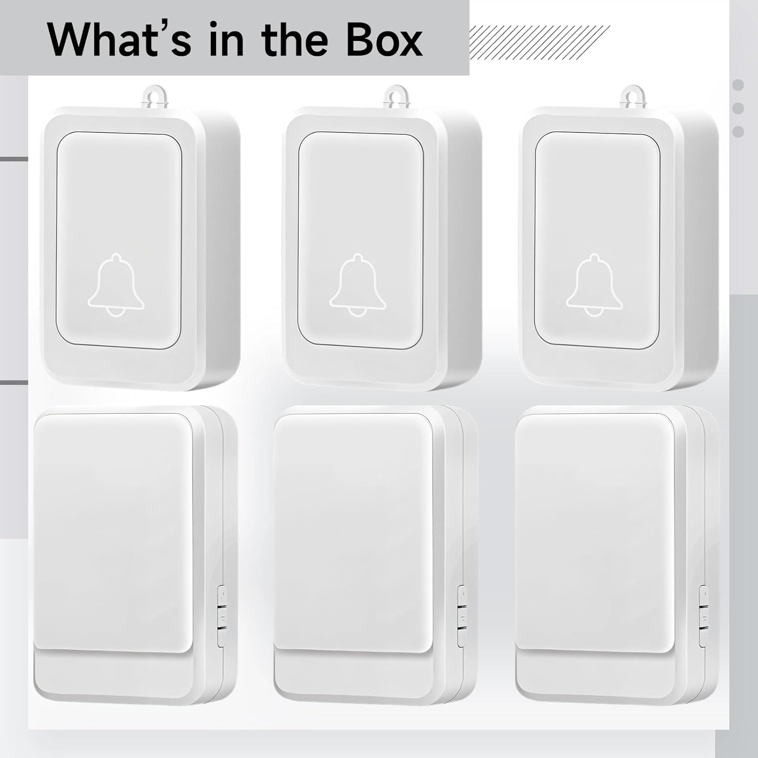 Seniors' Home Alert with Wireless Doorbells, 3-Packs, Ring & Flash Alerts