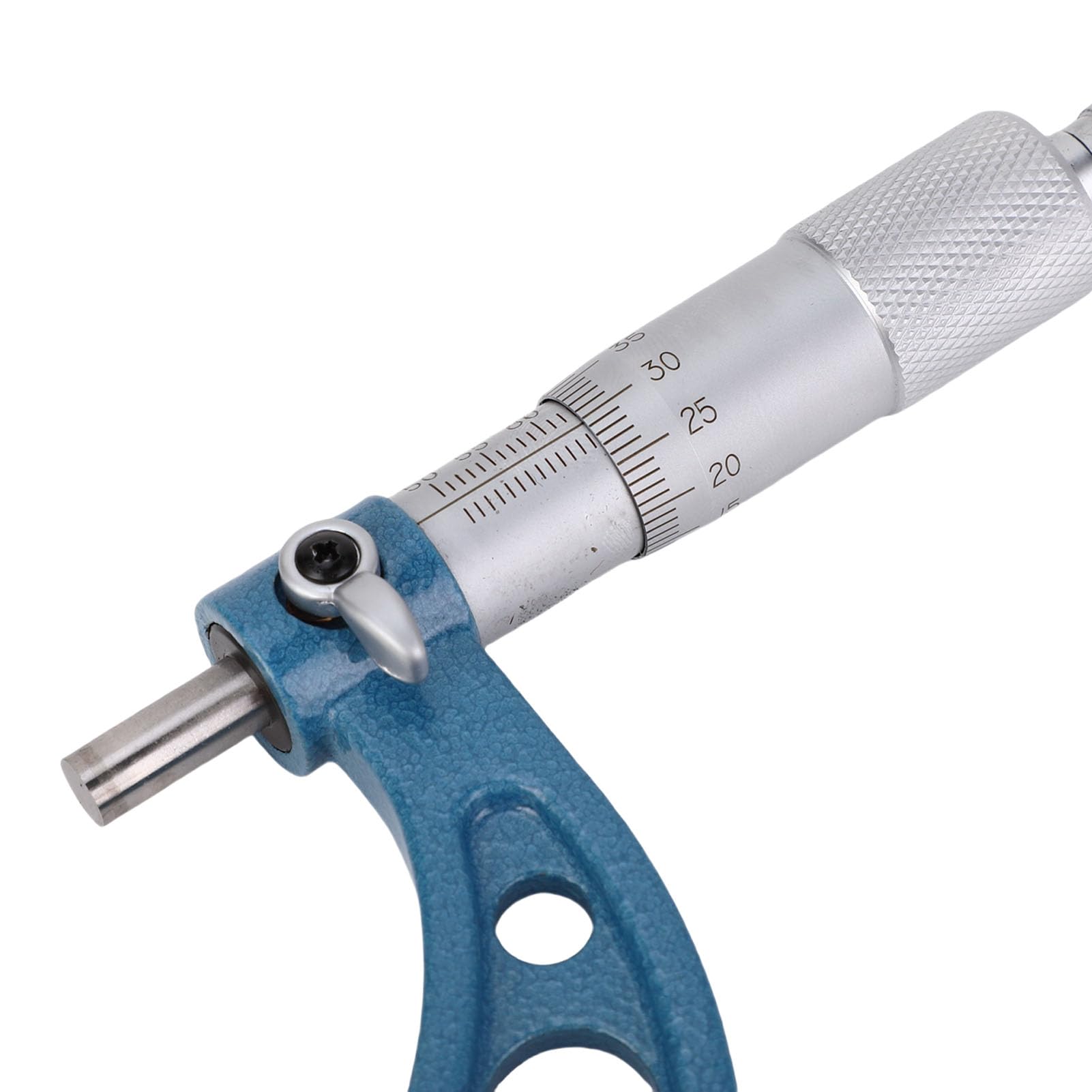 FTVOGUE Juego de Micrómetros Exteriores, Juego de Micrómetros de Precisión de Aleación con Cuerpo de Acero Inoxidable y Yunques de Carburo, 4 Piezas de 0 a 100 Mm, Rango de 0,01 Mm para Maquinistas,