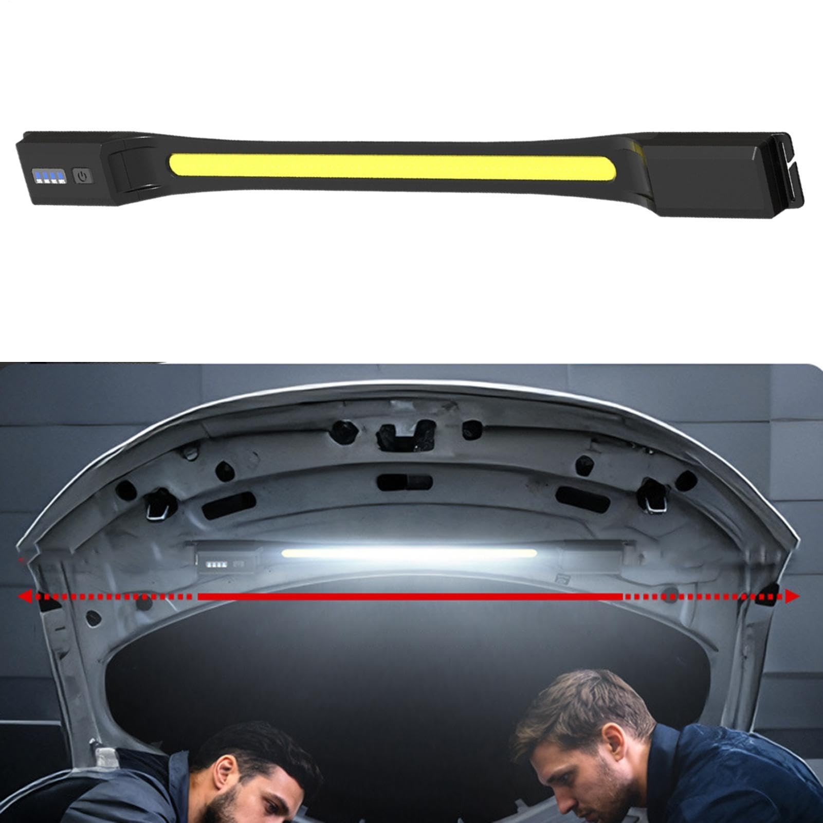 Lampada da Lavoro Magnetica Illuminazione LED Ricaricabile | Illuminazione Portatile da Officina per meccanici elettricisti idraulici garage officina auto motori