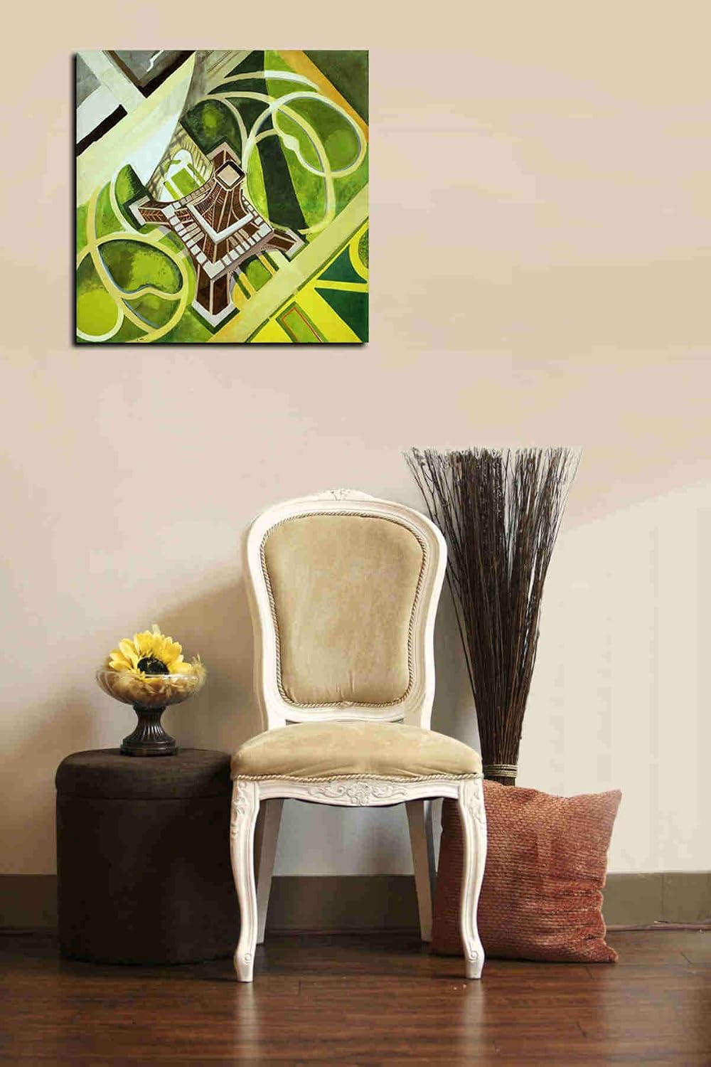 Epic Graffiti 'La Tour Eiffel et Jardin du Champ de Mars' by Robert Delaunay Canvas Wall Art, 12" x 12"