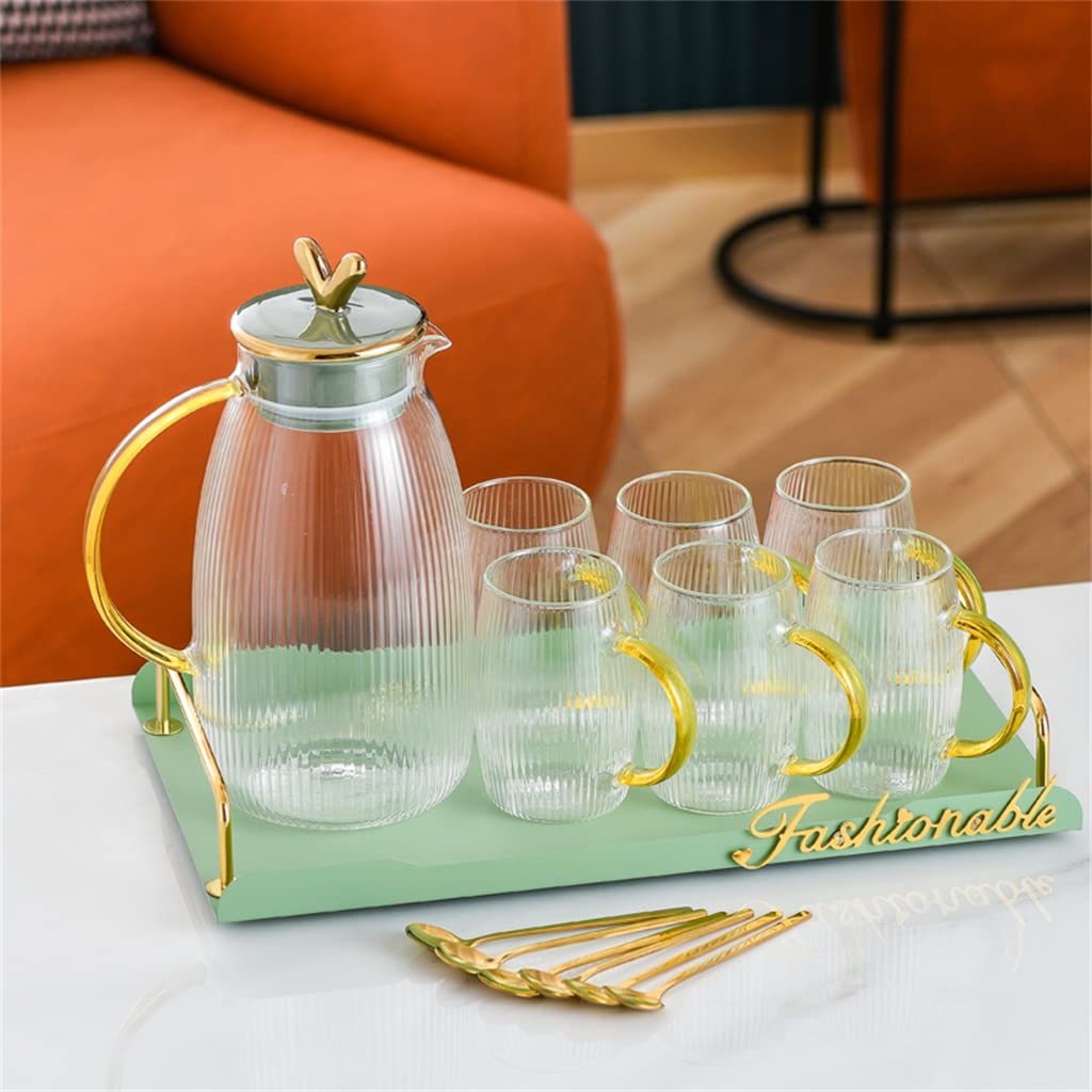 Carafe à eau et tasses en verre pour le bureau et la maison