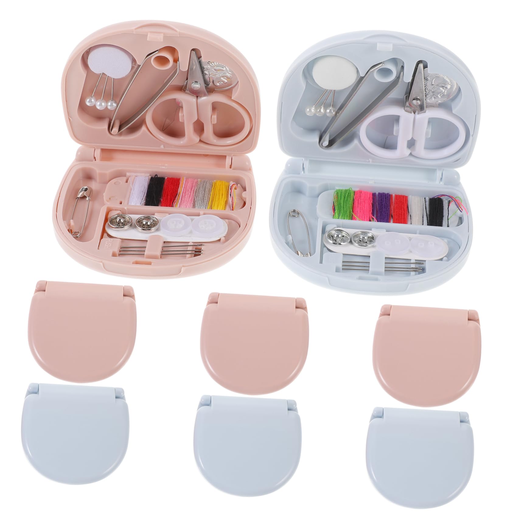 Operitacx 8sets Strumenti Cucito Filo Ago Kit Pratico Casa Viaggio Strumenti Portatili per Ricamo Kit Cucire Daily