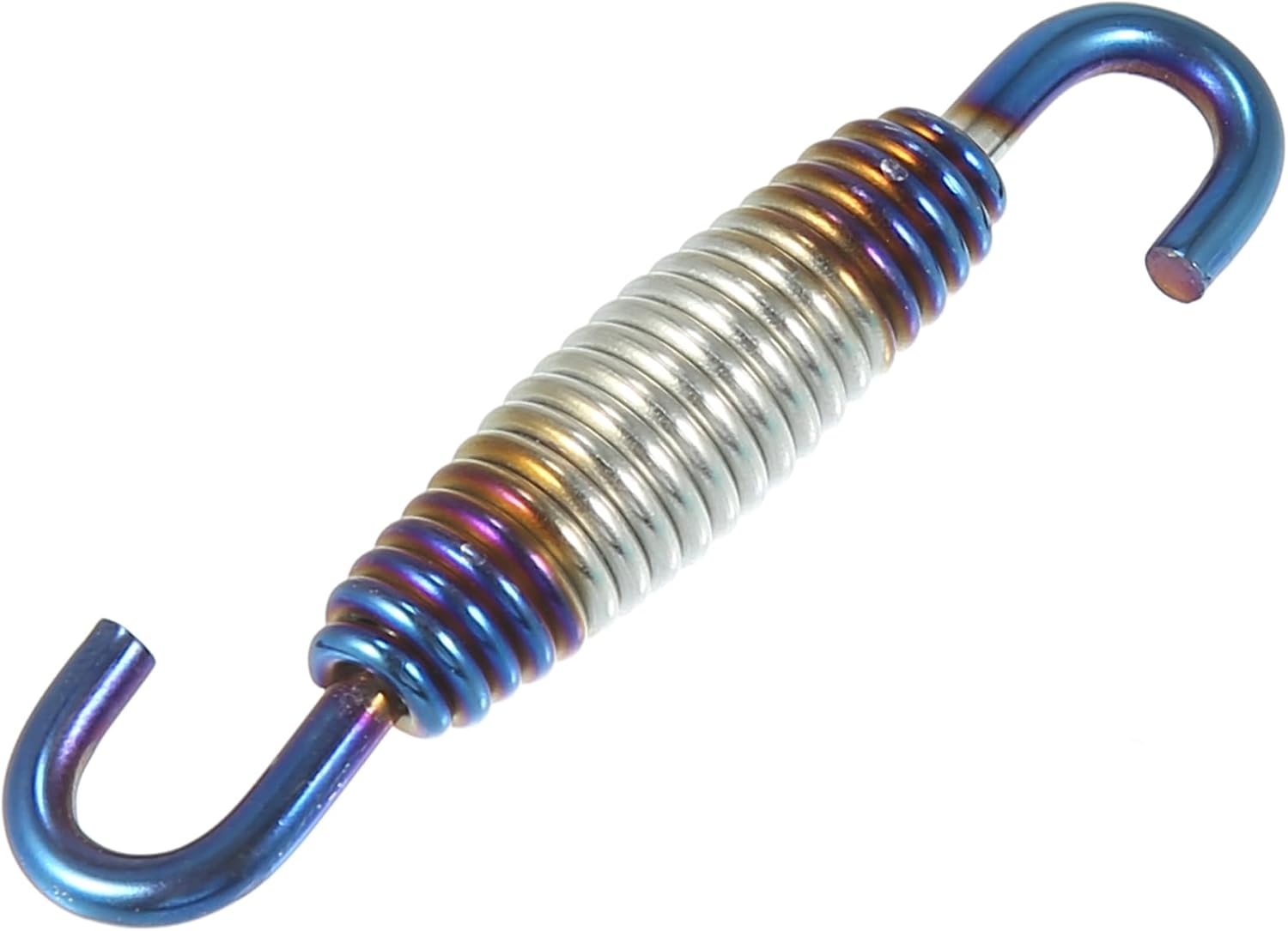 Motoforti Motorcycles Universal Exhaust Pipe Spring 60mm 2.36" Stainless Steel Exhaust Pipe Spring Hook Modified Accessory Multicolor
