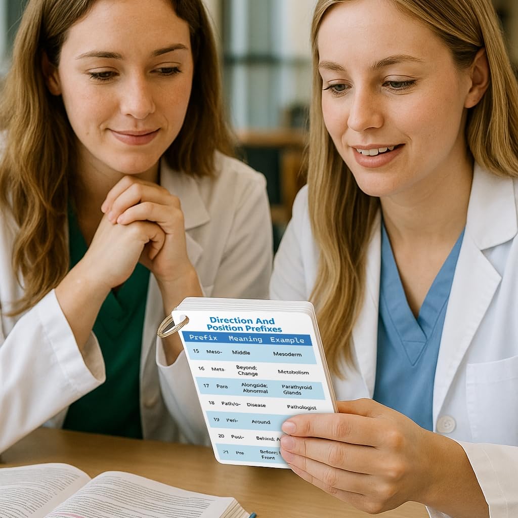 Medical Terminology Flash Cards 2025 - Essential Accessories for Paramedic & Pharmacology Flash Cards | Learn 187 Prefixes & 81 Suffixes with Ease | Nursing School Bundle & LPN Must-Haves - Image 5