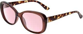 Sophia Butterfly Pink Tint FL-41 Reading Glasses Womens Migraine Glasses FL41 Fluorescent Blue Light Sensitivity