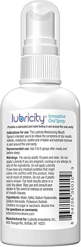Miniatura 8 de Lubricity Spray bucal de boca seca para alivio sintomático de boca seca sin sabor 2 onzas suministro de 30 días