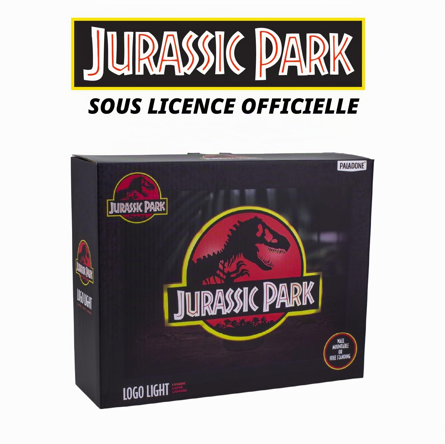 Jurassic Park Officielle Lampe de Bureau Murale USB Piles Film Classique Dinosaures