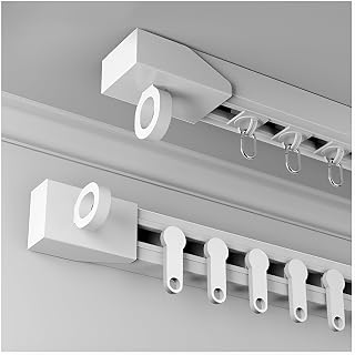 Selbstklebende ain Track – vielseitige 300 cm Decken-/Wandhalterung für ains, Raumteiler, Wohnmobile, Duschen, einfache Inllat, Solut