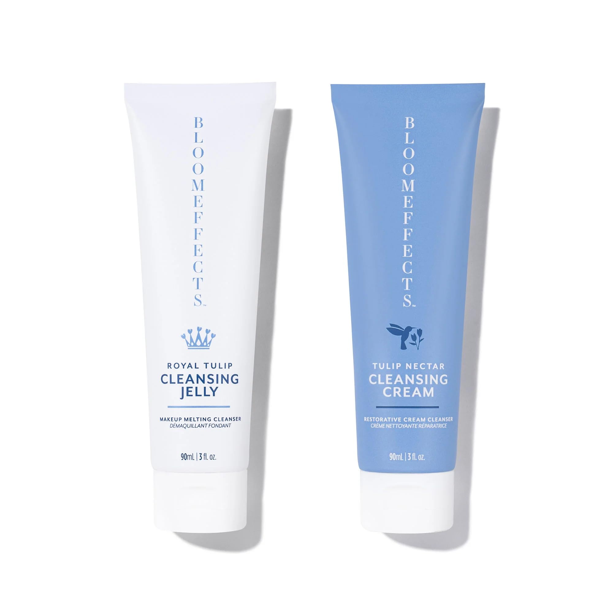 BloomeffectsRoyal Tulip Cleansing Jelly + Tulip Nectar Cleansing Cream Double Cleanse Skincare BUNDLE | Cruelty-Free, Non-Toxic, Clean Beauty