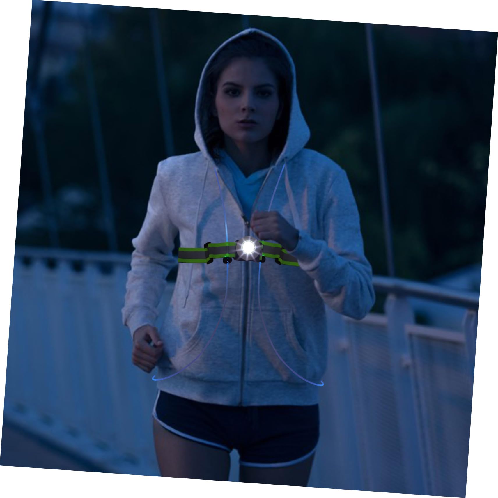 Kisangel Bandoulière D'Avertissement LED Accessoires Abs La Nuit 4 Pièces