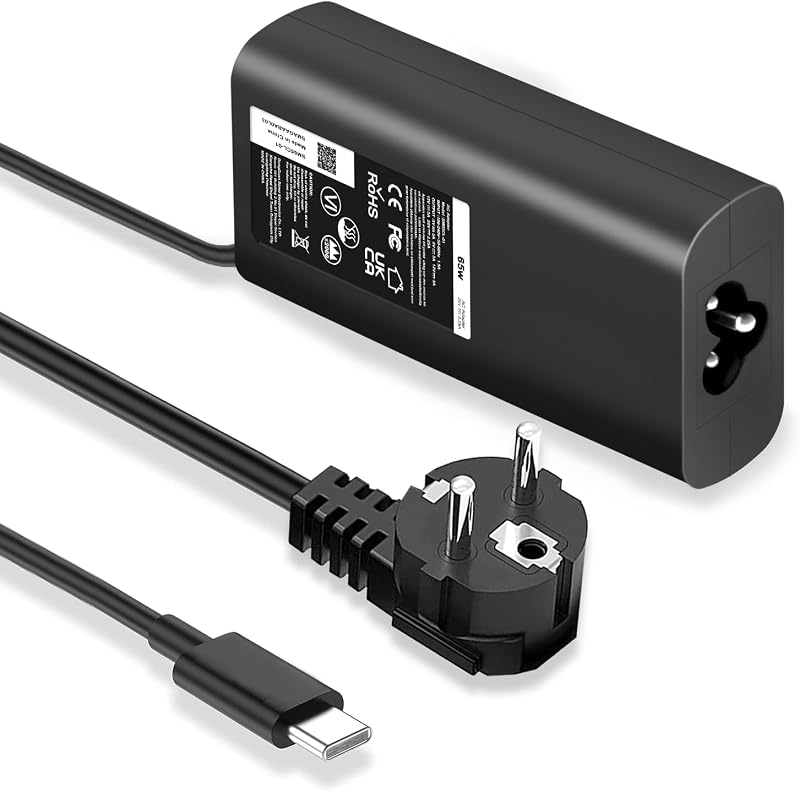 LTBSTOYE 65W USB-C Laptop Töltő Dell Latitude, XPS és Chromebook Készülékekhez - Túlfeszültség Védelemmel, Gyorstöltéssel