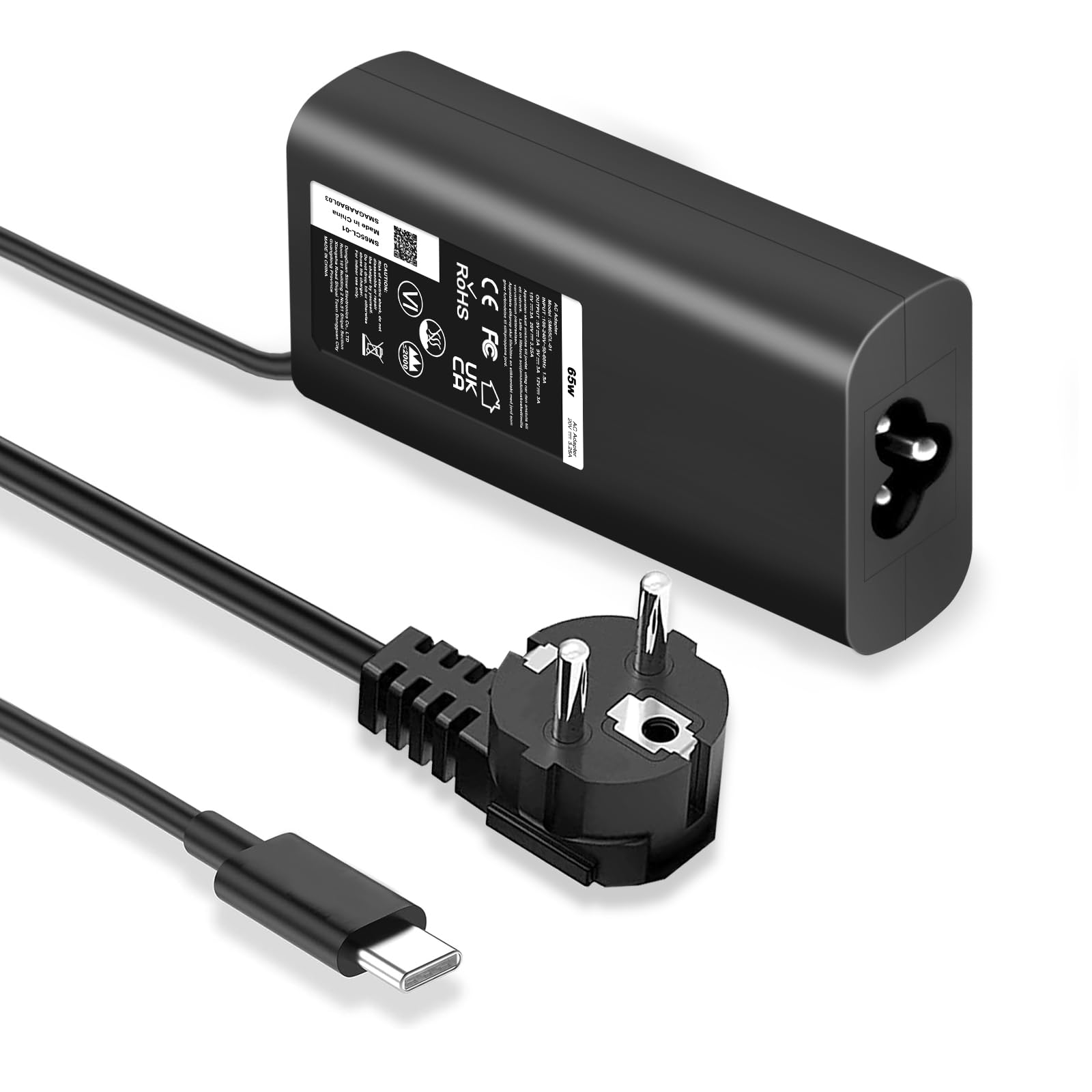 65W USB-C Laptop Charger For Dell – Compatible With Latitude, XPS, Chromebook, Inspiron Laptops