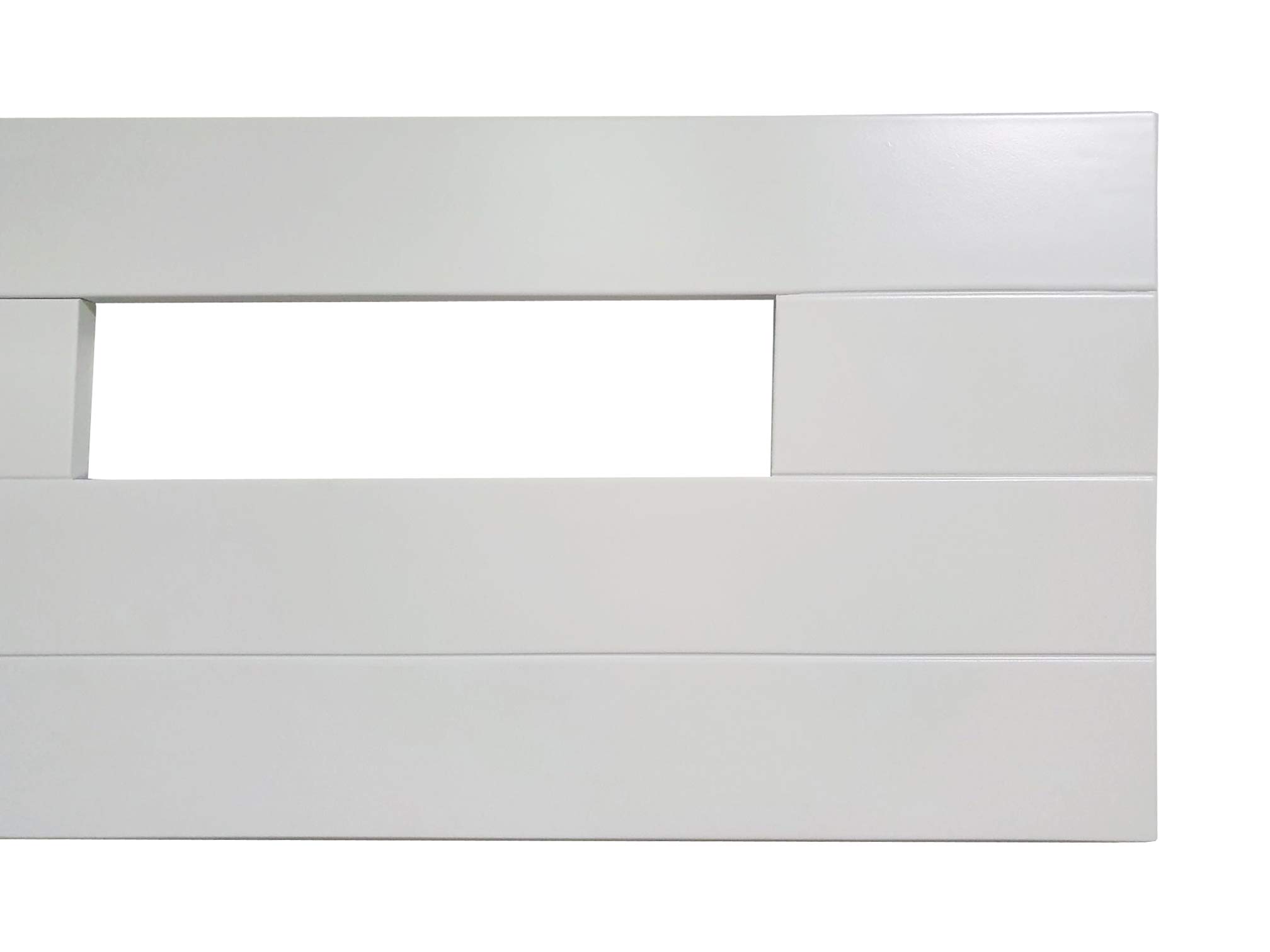 Cabecero de Madera Suecia, Blanco, para Pared. Cabecero para Camas de 135 | Cabeceros Madera Pino | Dormitorio Matrimonio | Cabezal Cama (Abierto, para Cama de 135 (145 x 44))