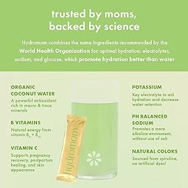 Boobie Hydromom Superfood Electrolyte Drink Mix, Green Apple | Refreshing Energy & Hydration Boost for Mamas | On-The-Go & Travel Essentials for Pregnancy, Lactation, & Beyond, 15 Packets