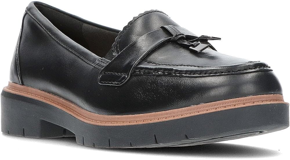 Clarks Westlynn BellaLoafer para Mujer, Piel Negra, 40 EU