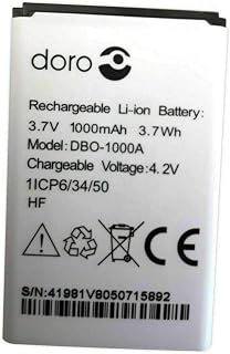 DORO DBO-1000A Lithium Ionen Akku für DORO 1372/2404/1370, 1000 mAh