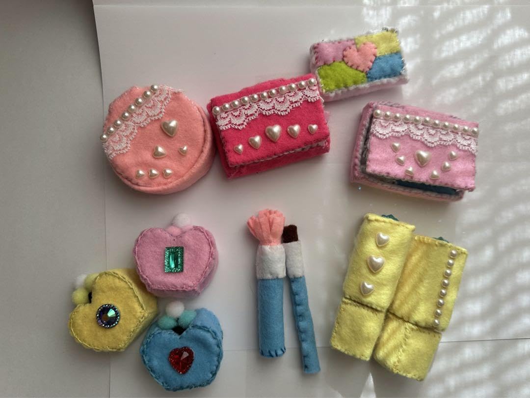 Amazon | フェルト おままごと メイクセット お化粧遊び | メイク