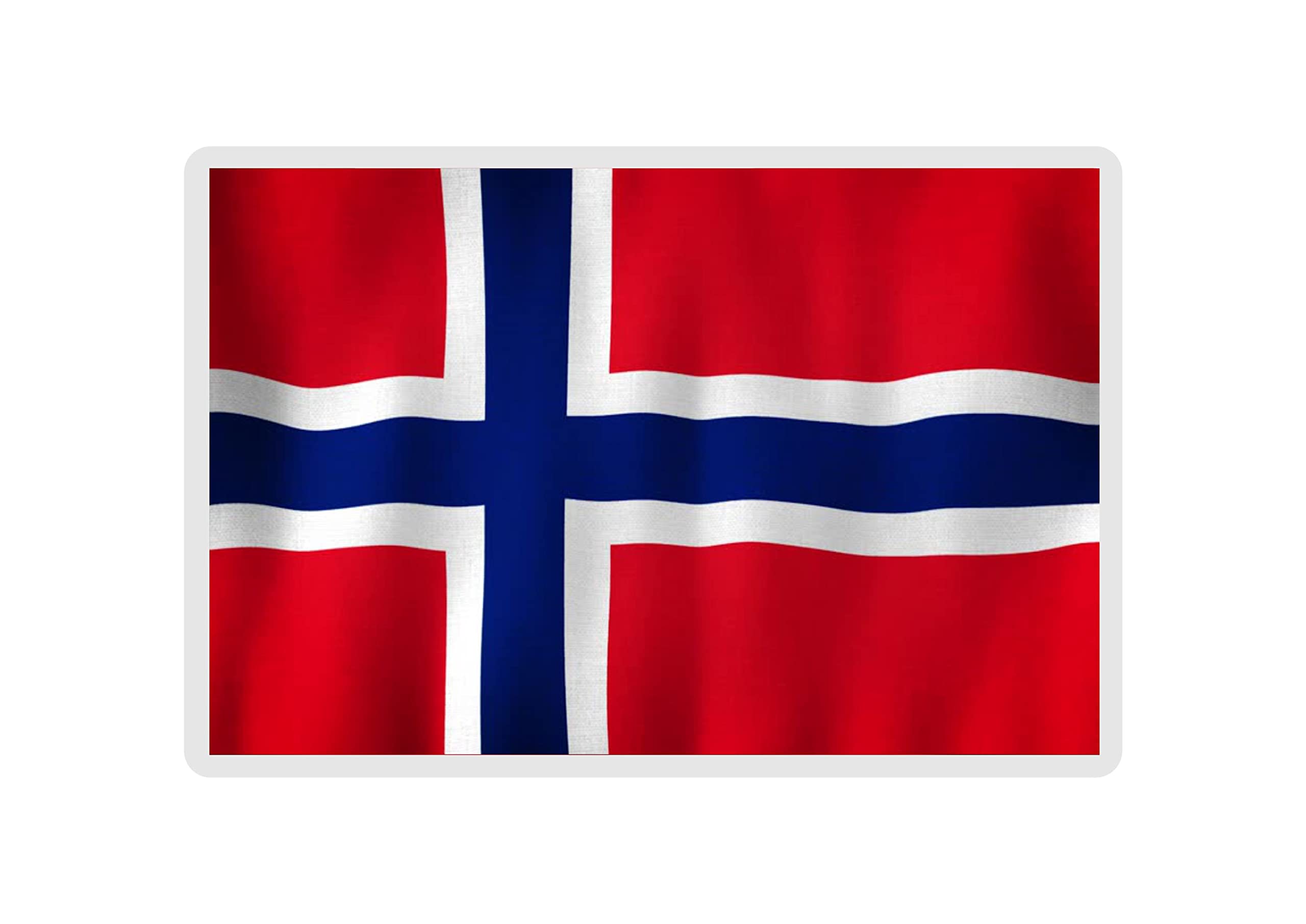 Decalarama Norway Flag Fridge Magnet Gift - Cute Norwegian Novelty Birthday Present